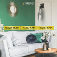 thumbnail image 2 of Troy Lighting Citizen One-Light Wall Sconce Graphite Polished Nickel Indoor, 2 of 7