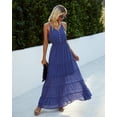thumbnail image 2 of Vestido Maxi Azul de Tirantes Finos PRETTYGARDEN para Mujer, 2 of 4