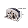 thumbnail image 2 of Glass Hinge Adjustable  Clamp for 5-8mm Thickness 4 Pcs, 2 of 5