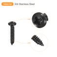 thumbnail image 4 of #8 x 3/4" Phillips Pan Head Self-tapping Screw, 100pcs - 304 Stainless Steel Round Head Wood Screw (Black), 4 of 6
