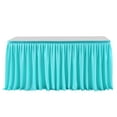 thumbnail image 1 of EDTara Table Skirt 72in x 30in Pleated Ruffle Polyester for Wedding, Birthday Party, Baby Shower Decoration, 1 of 9