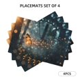 thumbnail image 3 of Placemats Set of 4 / 6, Magical Butterfly In Forest Placemats for Dining Table Indoor/Outdoors Heat Resistant Washable Placemats 18" x 12", 3 of 8