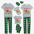thumbnail image 2 of Pijamas familiares navideños a juego, conjuntos de pijamas de Papá Noel en julio, gris, 2 of 3