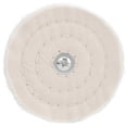 thumbnail image 4 of White cloth polishing disc, flat, cotton, for mirror surface, with handle, 100 mm, 4 of 4