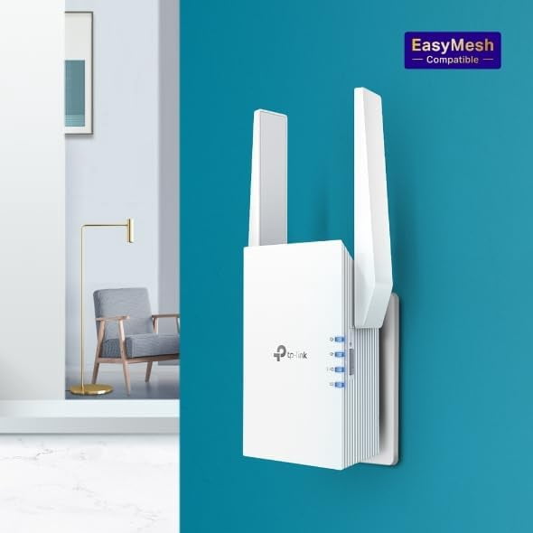 Restored : TP-Link AX1750 Wi-Fi 6 Dual-Band, Range Extender with Rapid 1.75 Gbps Transfer Rate, Smart Roaming for Continuous Wireless Coverage - RE1750X (Refurbished)