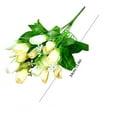 thumbnail image 2 of pdqouc Multicolor Artificial Tulip Flower Stems, Artificial Tulips for Floral Arrangement, Versatile Spring Blooms, for Easter Spring Wreath Wedding Bouquet Table Centerpiece Cemetery Memorial Decor, 2 of 3