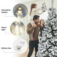 thumbnail image 3 of Ángel de Navidad con luces y cable extendido, bonito adorno para la punta del árbol con luces LED, un, 3 of 5