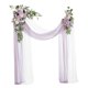 thumbnail image 5 of Arco de boda con kit floral, decoración de corona de rosas, guirnalda de flores artificiales para eventos Púrpura, 5 of 9