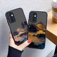 thumbnail image 2 of Matte Case for Samsung Galaxy M62 M53 M52 M51 M33 M32 M31 M30S M23 5G J8 J7 J6 J5 Case Funda Art hand-Painted Mountain Scenery, 2 of 5