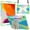 B, variant on JTCASES for iPad Pro 11 2022/2021/2020/2018, iPad Air 5th/4th Generation Case, Crossbody Lanyard Pencil Holder Butterfly Wings Kickstand PC Silicone Kids-friendly Sockproof Back Shell, Beige/Green