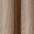 thumbnail image 3 of Dainty Home Complete 2 in 1 Waffle Weave Hotel Spa Style Fabric Shower Curtain Snap On/Off Waterproof Detachable Liner Set, 72 inch wide x 72 inch long in Mocha, 3 of 5