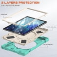 thumbnail image 4 of Funda colorida para Samsung Tab A7 de 10,4 pulgadas T500 con soporte de anillo ajustable grande y protección contra golpes., 4 of 5