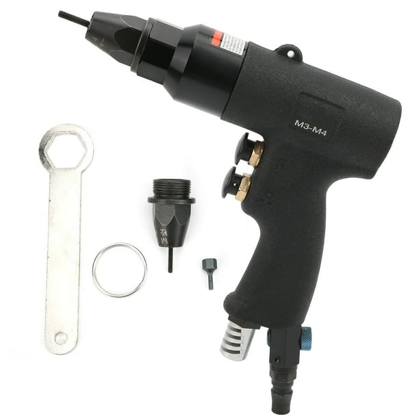 Máquina de pistola remachadora, KOPO Remachadora neumática de aire Alicates para pistola remachadora Pistola remachadora Claridad notable NikouMX herramienta