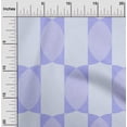 thumbnail image 2 of oneOone Georgette Viscose Purple Fabric Geometric Allover Shape Craft Projects Decor Fabric Printed By The Yard 42 Inch Wide, 2 of 4