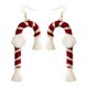 thumbnail image 1 of Pendientes Tejidos De Navidad Con Forma De Muleta, Pendientes Bohemios Tejidos Con Borlas, Pendientes Colgantes Trenzados Hechos A Mano Para Mujeres Y Niñas Advancent AP007544-02, 1 of 6