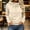 Beige, variant on Womens Casual Zip Up Hoodie Soft Fabric Basic Layering Hooded Jacket with Kangaroo Pocket