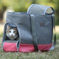 thumbnail image 4 of Dog Carrier Bag, Pet Single Shoulder Bag, Single Large Opening For Dogs Cats Pink, 4 of 8