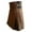 ♂0270-Brown, variant on Men's Vintage Kilt Scotland Gothic Punk Pleated Skirt Multi-Pocket Scottish Clothing for Casual Party Daily Wear