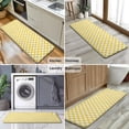 thumbnail image 6 of Yellow and White Checkerboard Pattern Kitchen Rug Mat,Kitchen Runner Rugs Non Skid Washable,Decorative Kitchen Floor Mats for Kitchen,Sink,Laundry,17"x47.2", 6 of 7