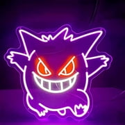 Neonium Custom Anime Ghost Neon Sign Gifts For Kids Teens Bedroom Game Room Decor Home Party(Purple)