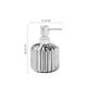 thumbnail image 2 of Dispensador de jabón de cerámica for baño, botella con bomba for lociones, jabones líquidos y champú., 2 of 3