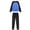 Blue, variant on Bearichfupo Boys & Girls Sports Speed Drying Long Sleeve Compression Shirts And Pant 2 Pcs Set,2 Piece Set,Sizes 3-4T