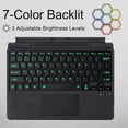 thumbnail image 4 of Slim Surface Type Cover for Pro 11/10/9/8/X 13", Backlit Keyboard with Trackpad and Pen Holder，Black, 4 of 7