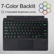 Slim Surface Type Cover for Pro 11/10/9/8/X 13, Backlit Keyboard with Trackpad and Pen Holder,Black