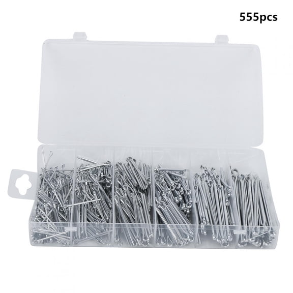 Cotter Pinsplit Pincotter Pin Assortmentcotter Pin Kitcotter Pin Set 555pcs Cotter Pin Assortment Kit Split Pins Fasteners Parts Tool Kit With Large Industrial Storage Case