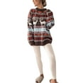thumbnail image 1 of Sedceaty Women Christmas Sweater, Knitted Patchwork Crew Neck Long Sleeve Pullover Knitwear with Rib-Knit Hem for Ladies, 1 of 9