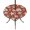Brick Red, variant on Round Outdoor Tablecloth with Umbrella Hole and Zipper, Khaki Coastal Summer Tablecloth with Elastic Waterproof, Coral Shell Starfish Nautical Patio Table Covers for 31" - 35" Picnic Pool Tables