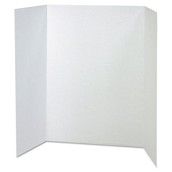 Pacon PAC37634 Spotlight Corrugated Presentation Display Boards, 48 X 36, White, 4/carton