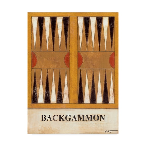 Trademark Fine Art 'Backgammon' Canvas Art by Norman Wyatt