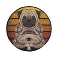 thumbnail image 2 of Balery Pug Dog Yogatire Cover Waterproof Dust-Proof, Universal Spare Wheel Tire Cover For Trailer, Rv, Suv Truck And Vehicle Camper Accessories-15 Inch, 2 of 9