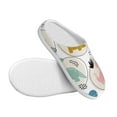 thumbnail image 3 of Daiia Cute Dinosaurs Print Women’s Fuzzy Slippers Memory Foam Lightweight House Shoes Cozy Loafer Flannel House Shoes-39/40, 3 of 7