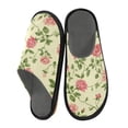 thumbnail image 2 of IAUYY Memory Foam House Slippers Suitable for Both Men and Women. Comfortable, Anti-Slip Plush Flat-Bottomed Slippers The Best Holiday Gift Rose Pattern, 2 of 9