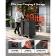thumbnail image 5 of KFFKFF Insulated Food Pan Carrier, 127 Qt Non-Electrical Food Warmer, with Swivel Wheels & Stainless Steel Latch, Durable Stackable Hot Box, Compatible with Various Pan Sizes (Pans Not Included), 5 of 9