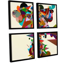 ArtWall Allan Friedlander "Atherton" 4-Piece Floater Framed Canvas Square Set