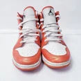 thumbnail image 3 of N I-K-E A i r-Jor-dan 1 Mid SE GS 'Electro Orange' DM4228-800 Size 7Y (No Insoles), 3 of 6