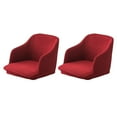 thumbnail image 2 of Wweixi 2x Revitaliser Fauteuil Haute Élasticité Entretien Facile et Installation Rapide Chaise Rouge Vin 1Ensemble, 2 of 6