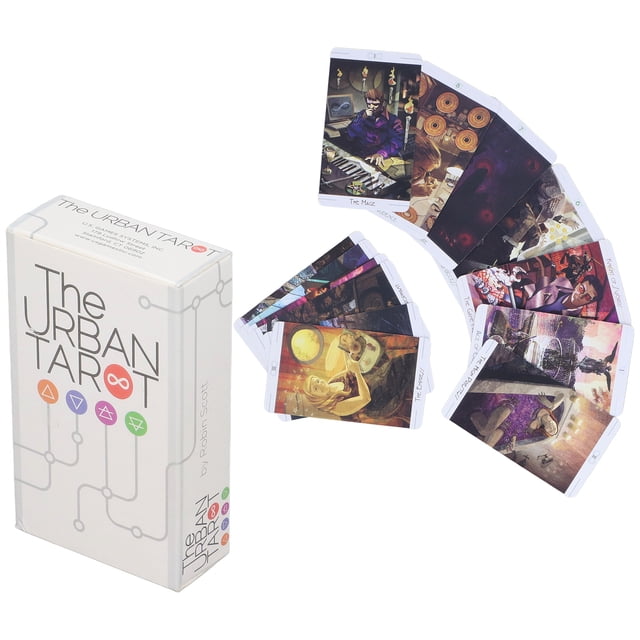 Cartas del Tarot Urbano, 78 barajas, papel artístico, suave, adivinación, juego interactivo, juguetes para adultos