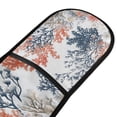 thumbnail image 4 of Yayeee Double Oven Mitt Kitchen Heat Resistant Baking 35" x7" Quilted Glove, White Sea Plants, 4 of 6