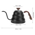 thumbnail image 3 of Stainless Steel Pour Over Coffee Pot Tea Kettle Gooseneck Teapot Kitchen Supplies 1L, 3 of 4