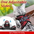 thumbnail image 5 of rabbitgoo Cat Harness and Leash Set for Walking Escape Proof, Adjustable Soft Kittens Vest with Reflective Strip for Small Cats, Comfortable Outdoor Vest, Red, 5 of 10