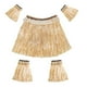 thumbnail image 2 of Falda falda de hierba conjunto falda de baile falda de rafia falda de flecos para bailar, fiesta Color paja, 2 of 9
