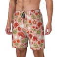 thumbnail image 1 of Balery Dragonfly Mushroom Bañador para hombre, shorts de playa de secado rápido con entrepierna y forro de compresión-X-Large, 1 of 6