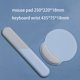 thumbnail image 1 of Alfombrilla de ratón con teclado, juego de reposamuñecas, antideslizante, ergonómica, de silicona, soporte de mano, 3D, para oficina, trabajo, juego, portátil LIUWENJING unisex, 1 of 2