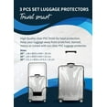 thumbnail image 2 of Luan-Diamond 3-Piece Hardside Spinner Luggage Set with Luggage Protectors, 2 of 11