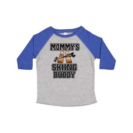 

Inktastic Mommys Skiing Buddy for Kids Gift Toddler Boy or Toddler Girl T-Shirt
