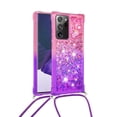 thumbnail image 2 of Funda para Samsung Galaxy Note 20 Ultra 5G Brillantina Líquida Divertida Reluciente y con Cristales en Movimiento Cuerpo Cruzado con Cordón Ajustable, 2 of 5